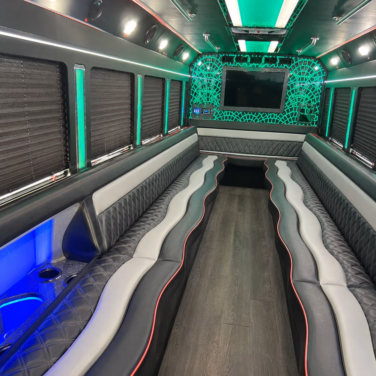 party buses for the pomona bridal party and wedding group