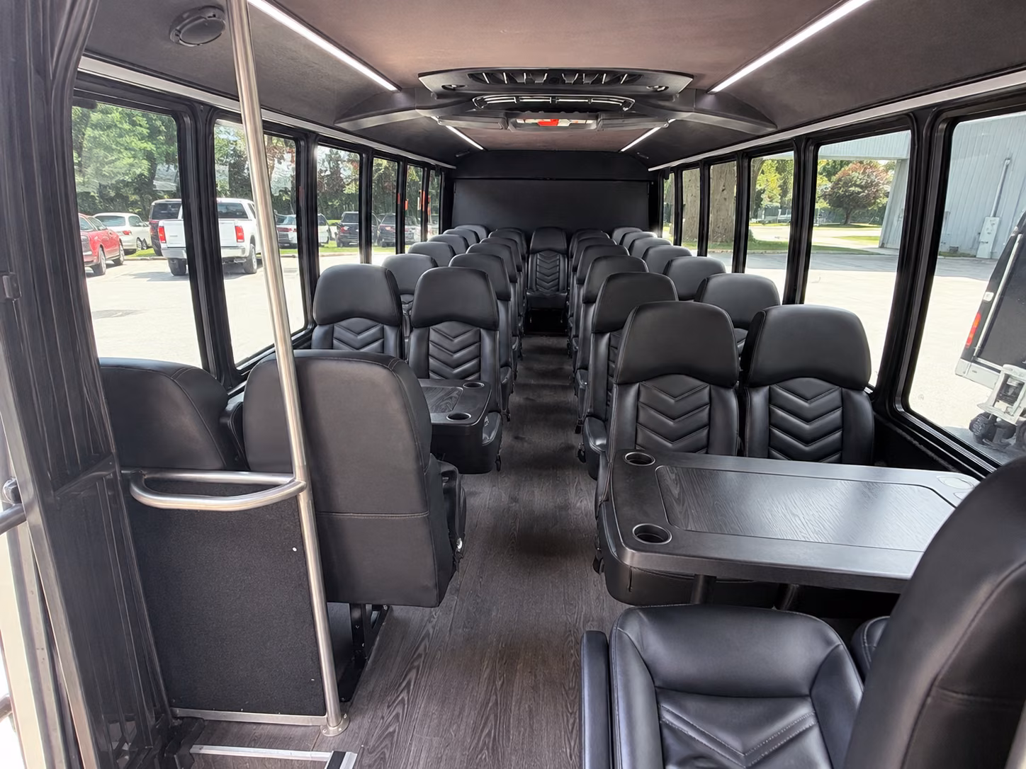 pomona 20 passenger minibus interior