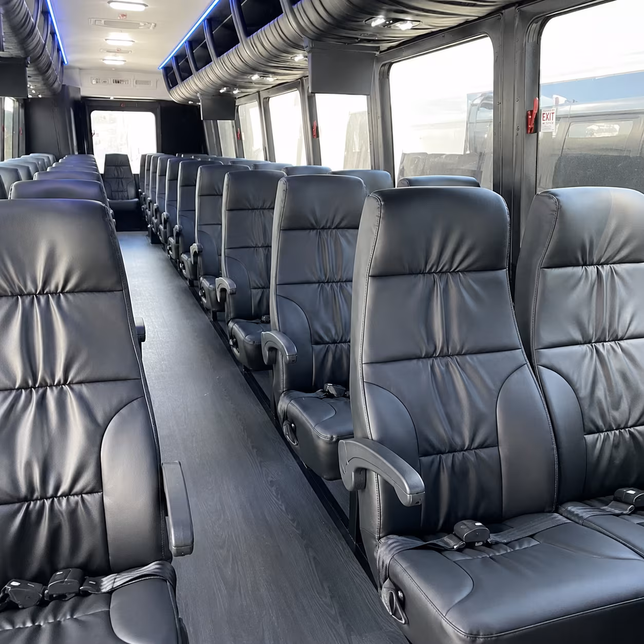 pomona 25 passenger minibus interior