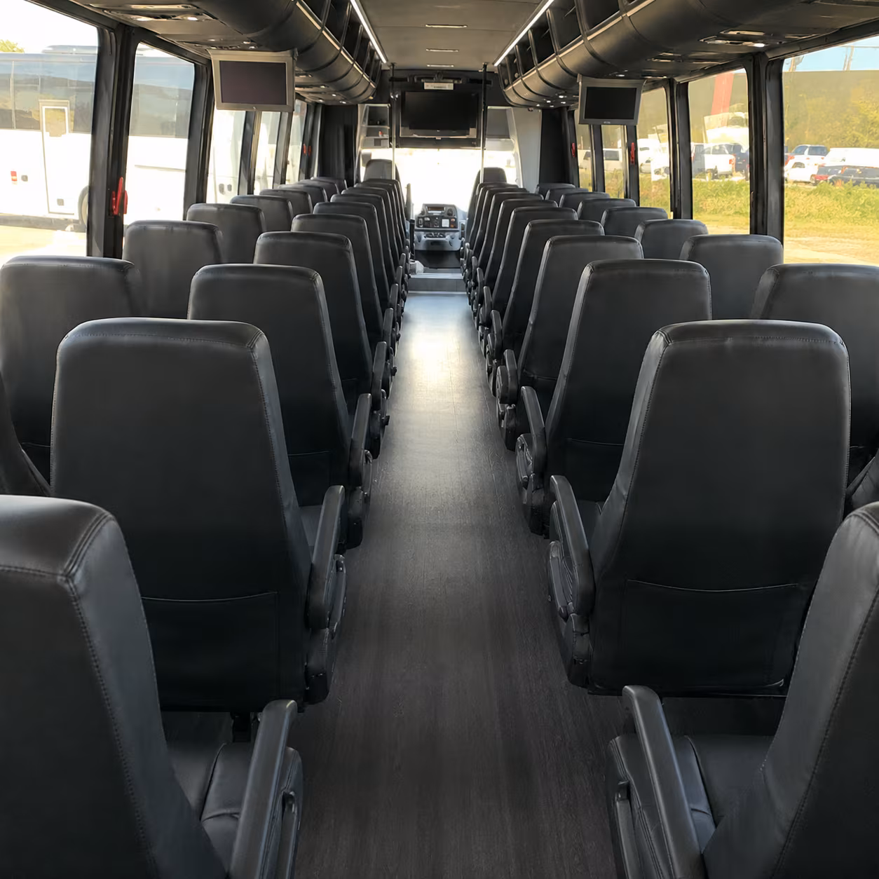 pomona 28 passenger minibus inside
