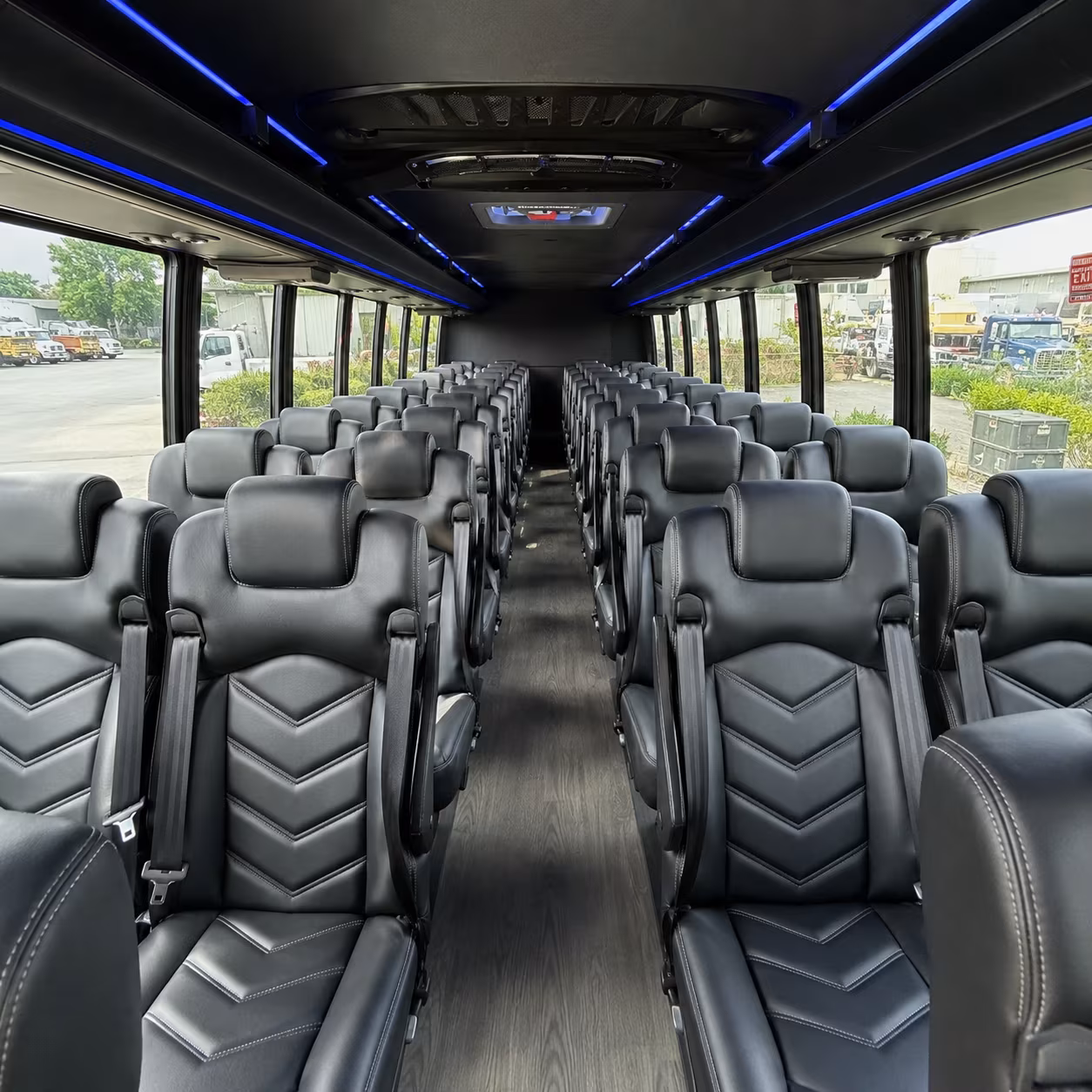 pomona 30 passenger minibus interior