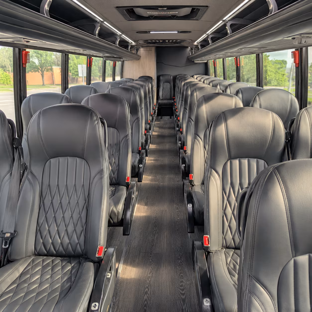 pomona 35 passenger minibus inside