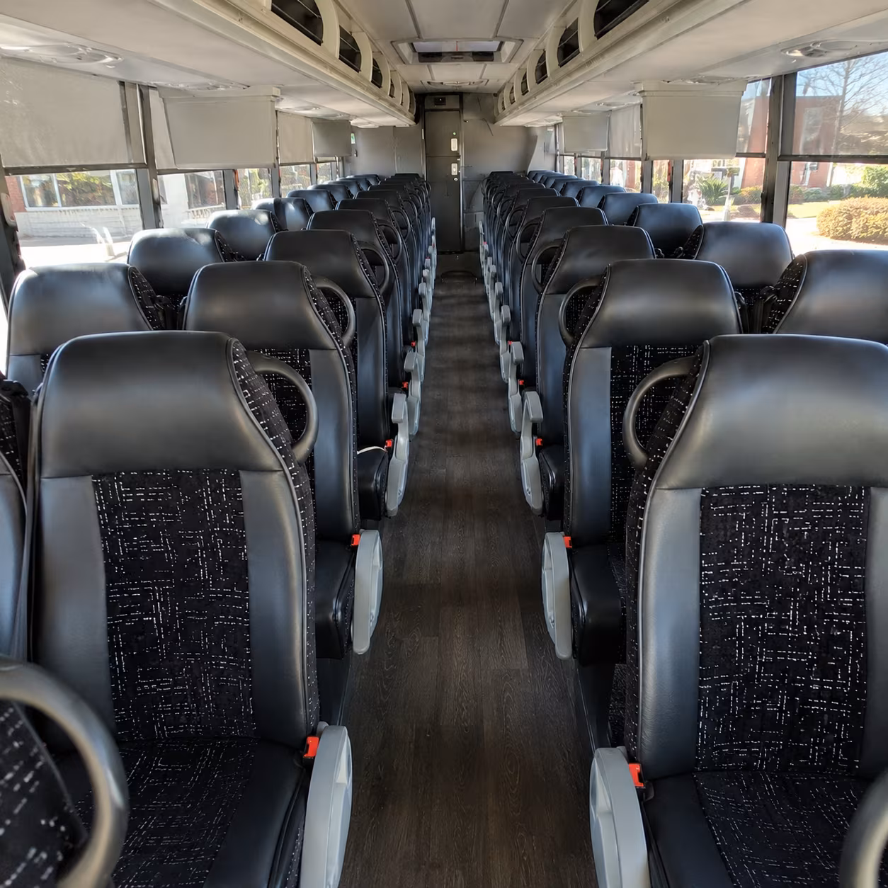 pomona 54 passenger charter bus inside