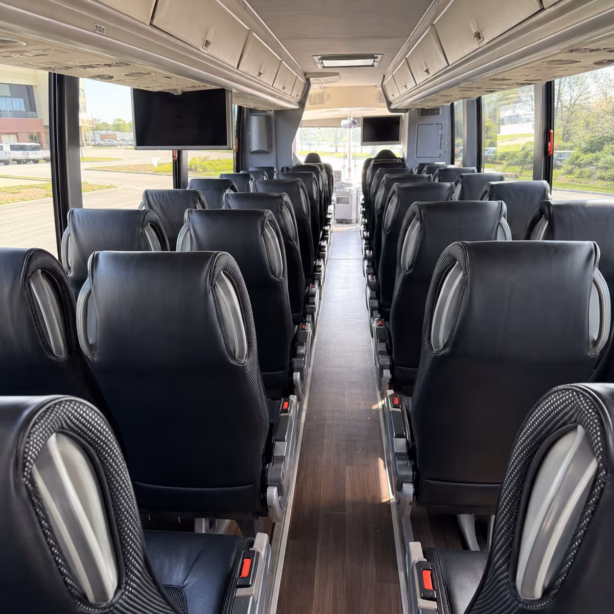 pomona 56 passenger charter bus inside